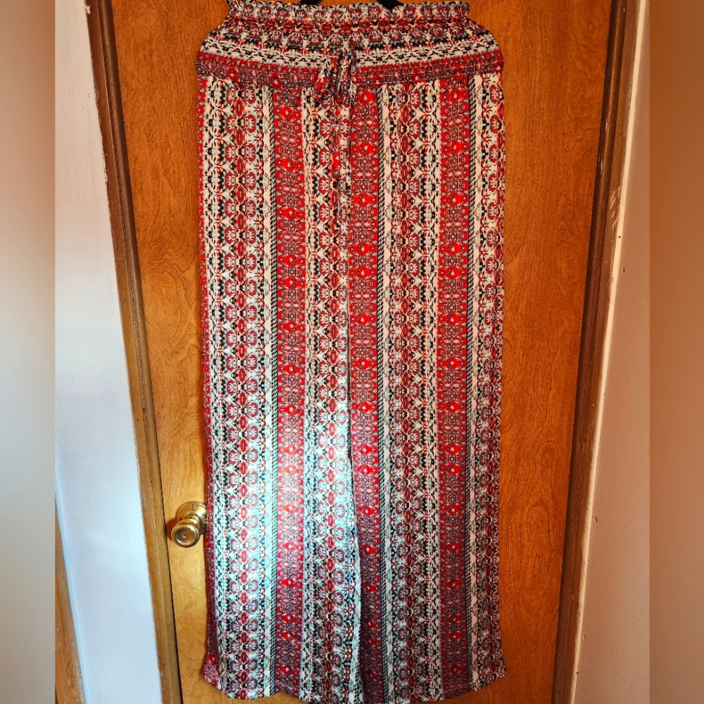Bohemian Cinch Waist Pants